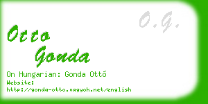 otto gonda business card